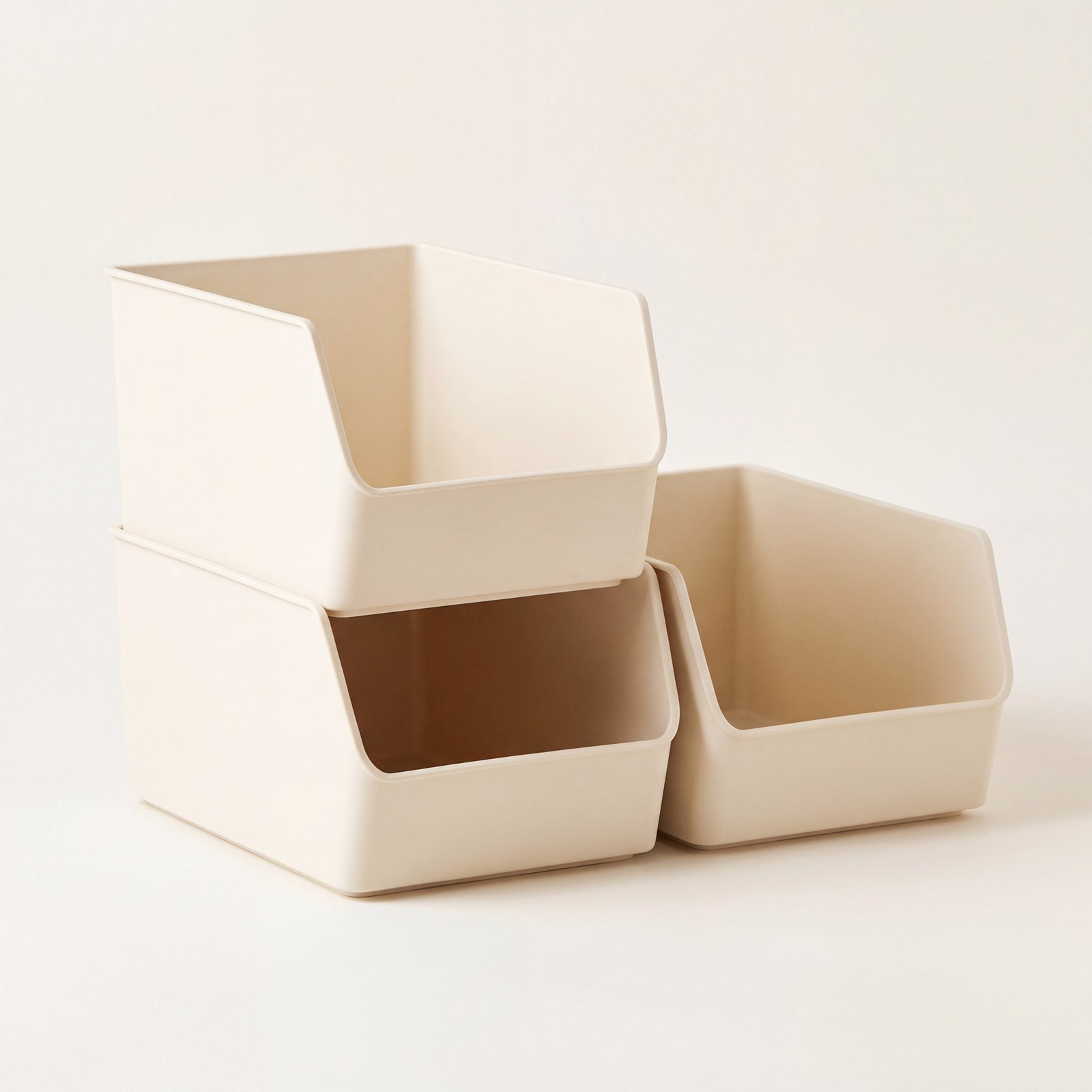 Stackable Storage Bins (Set of 3)